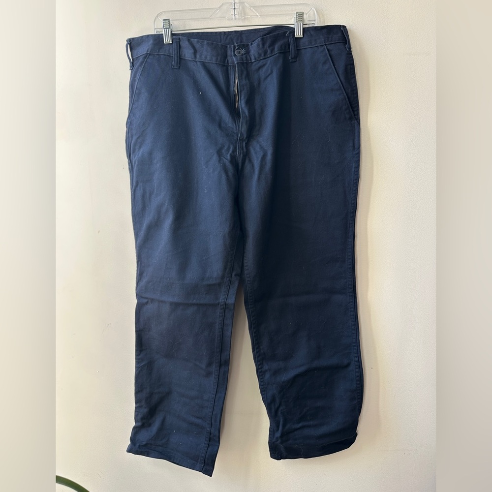 Navy blue Stan Ray military style chino pant Made in the U.S.A. like new 38 x 28